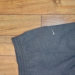 Nike mens wide leg charcoal gray sweatpants